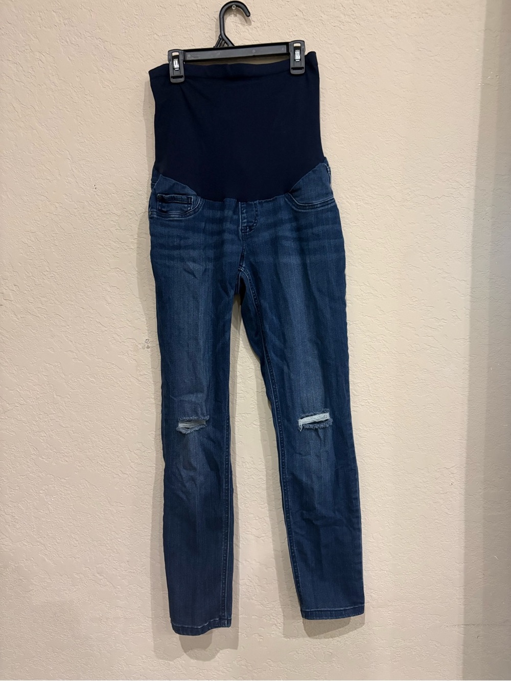 Indigo Blue Navy & Dark Blue Maternity Skinny Jeans
